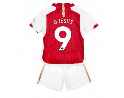 Arsenal Gabriel Jesus #9 Replica Home Stadium Kit for Kids 2023-24 Short Sleeve (+ pants)